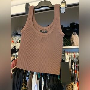 NWT - brand new Cuts Clothing tank top. Brown/plum color. XS